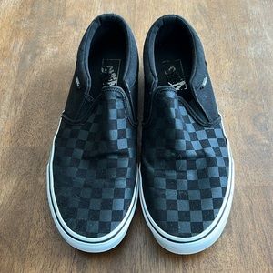 Vans Classic Slip-On Checkerboard Shoe - Size 10.5